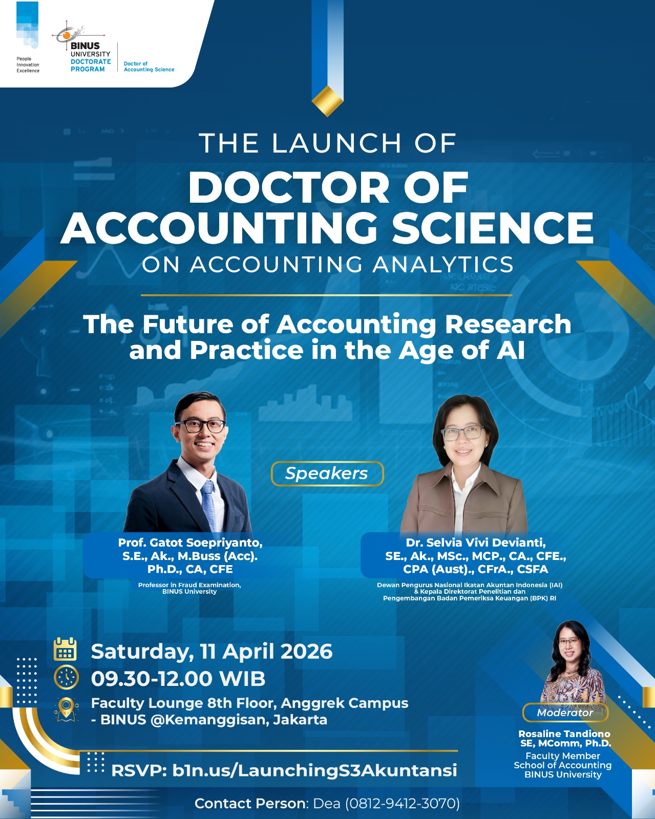 BINUS University Resmi Meluncurkan Doctor of Accounting Science, Perkuat Riset Akuntansi Berbasis Analytics di Era AI